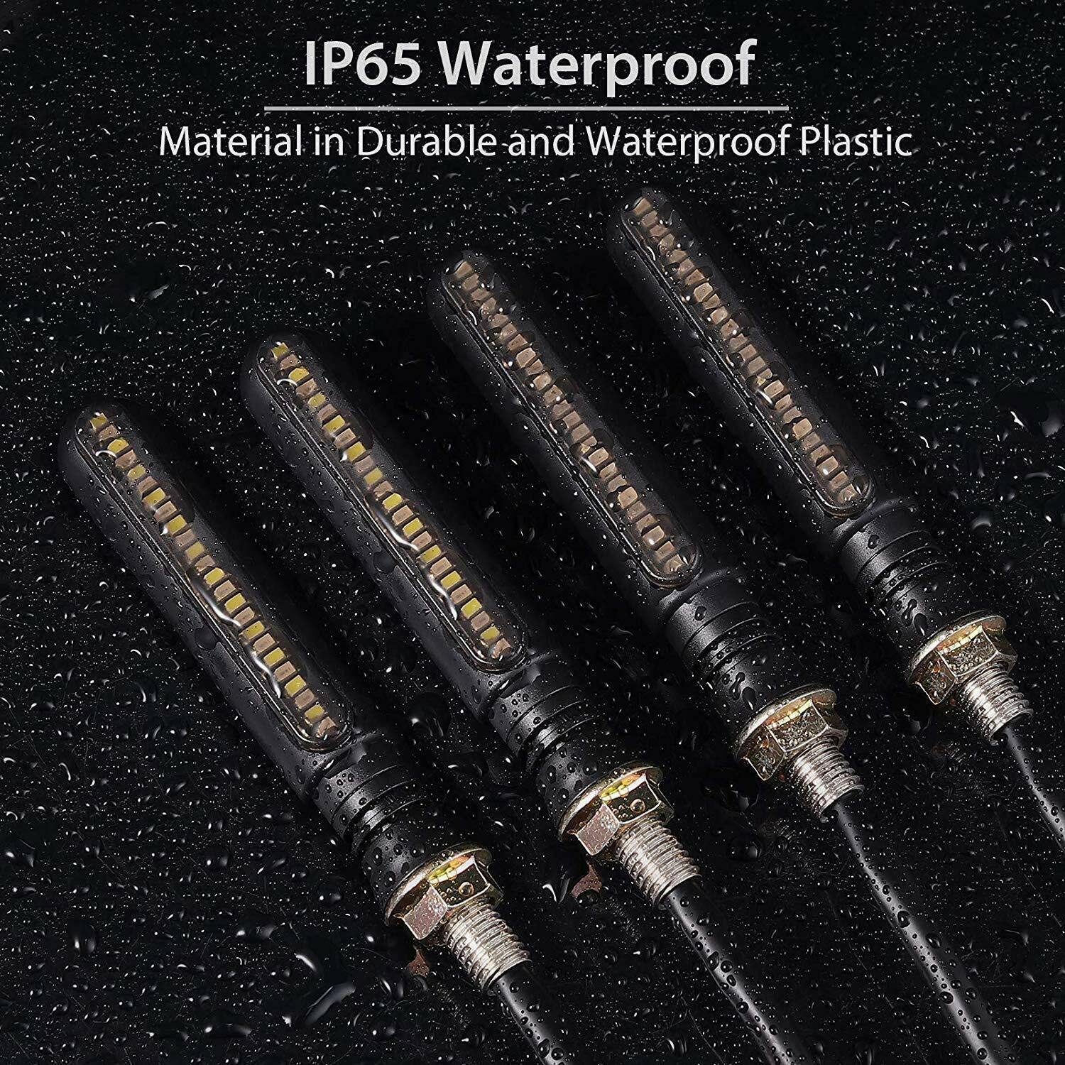 4x Amber Red LED Indicators Blinkers Yamaha MT-09 R1 R6 FZ6R MT-07 Tenere XT660 - TDRMOTO