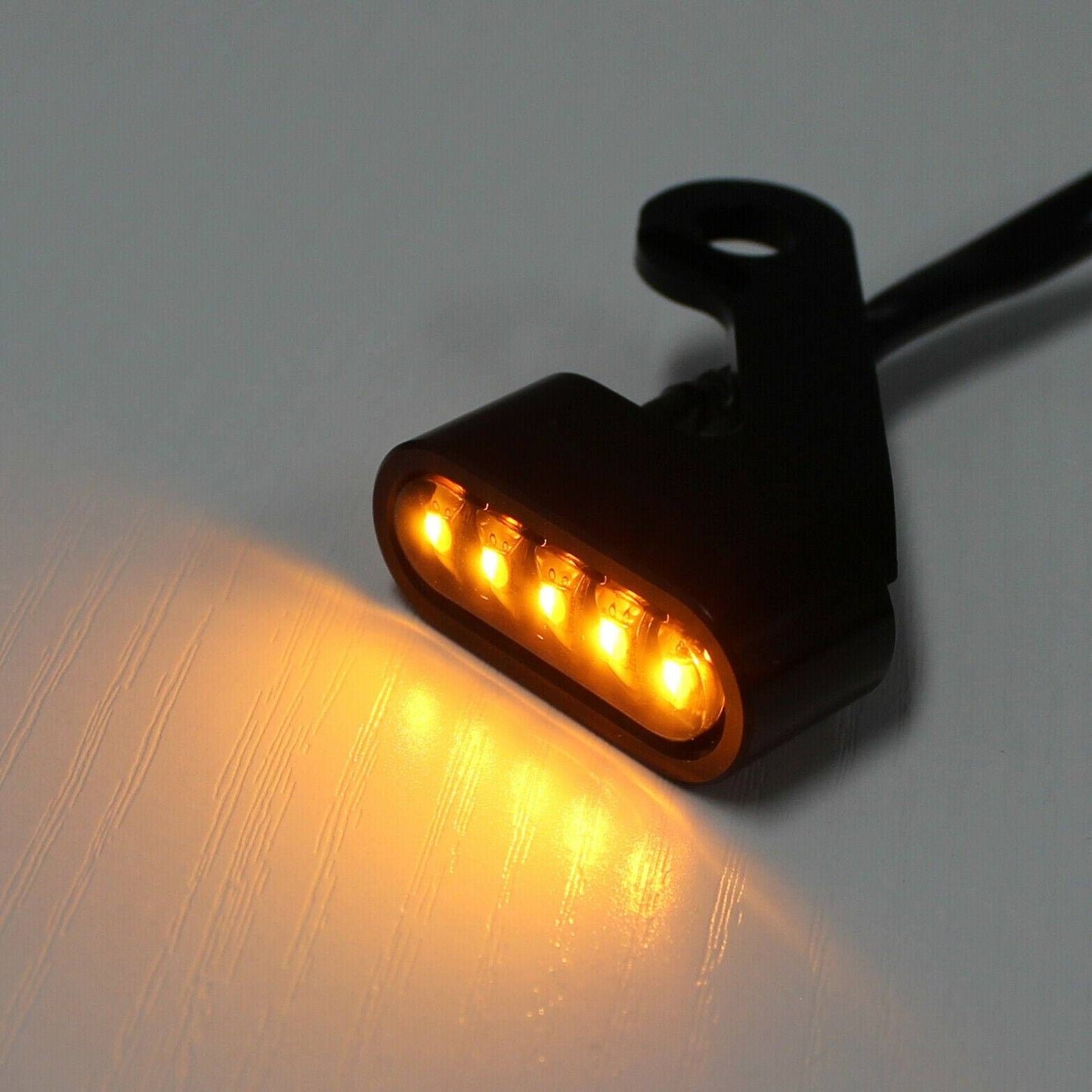 Motorcycle Handlebar LED Mini Turn Signal Indicator Light For Harley Sportster - TDRMOTO