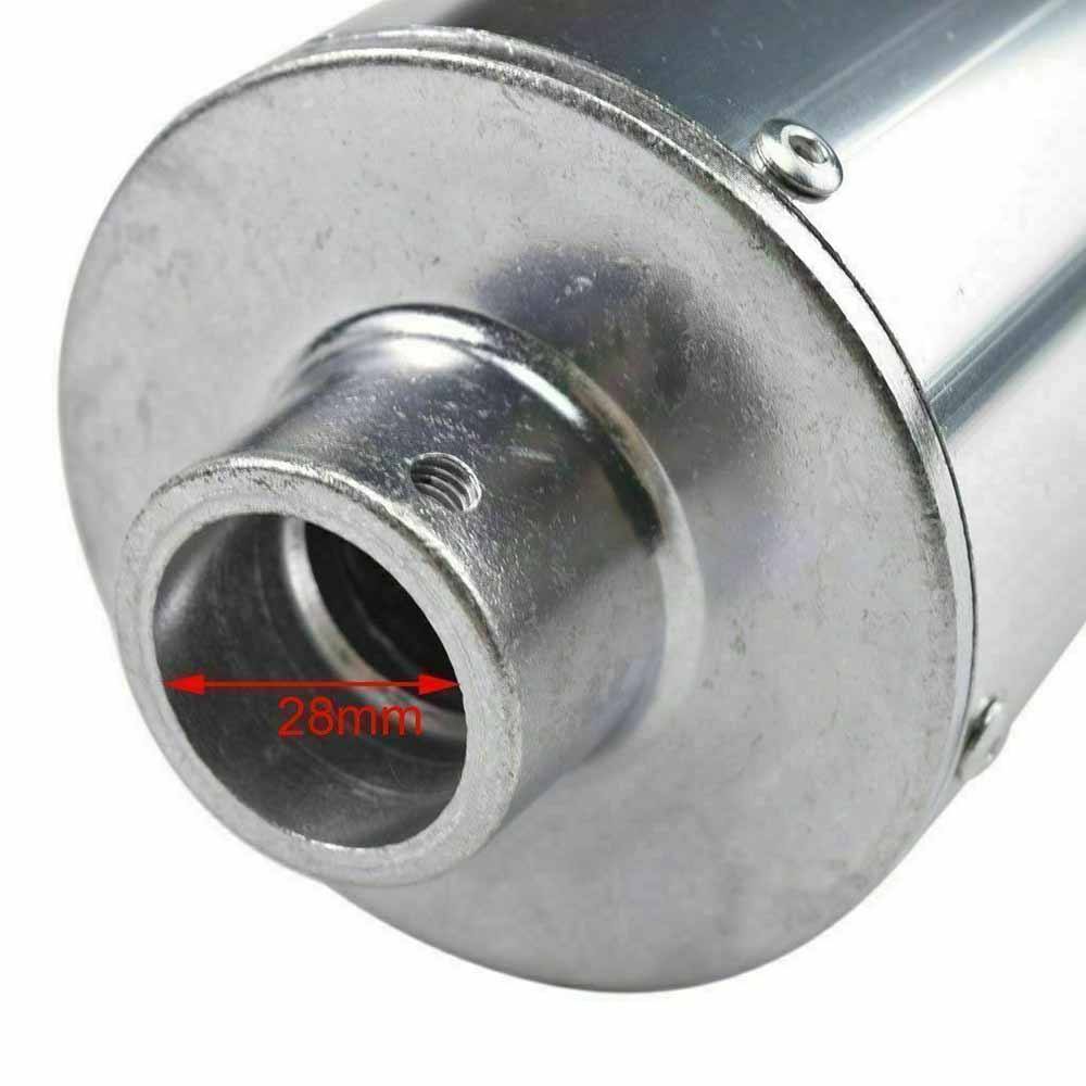 28mm Exhaust Pipe + Black Muffler For ATV Quad Dirt Bike - TDRMOTO