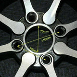 2pcs 25x8-12" Front Alloy Wheel Rim For Quad Bike ATV Buggy Off Road Dirt Bike - TDRMOTO