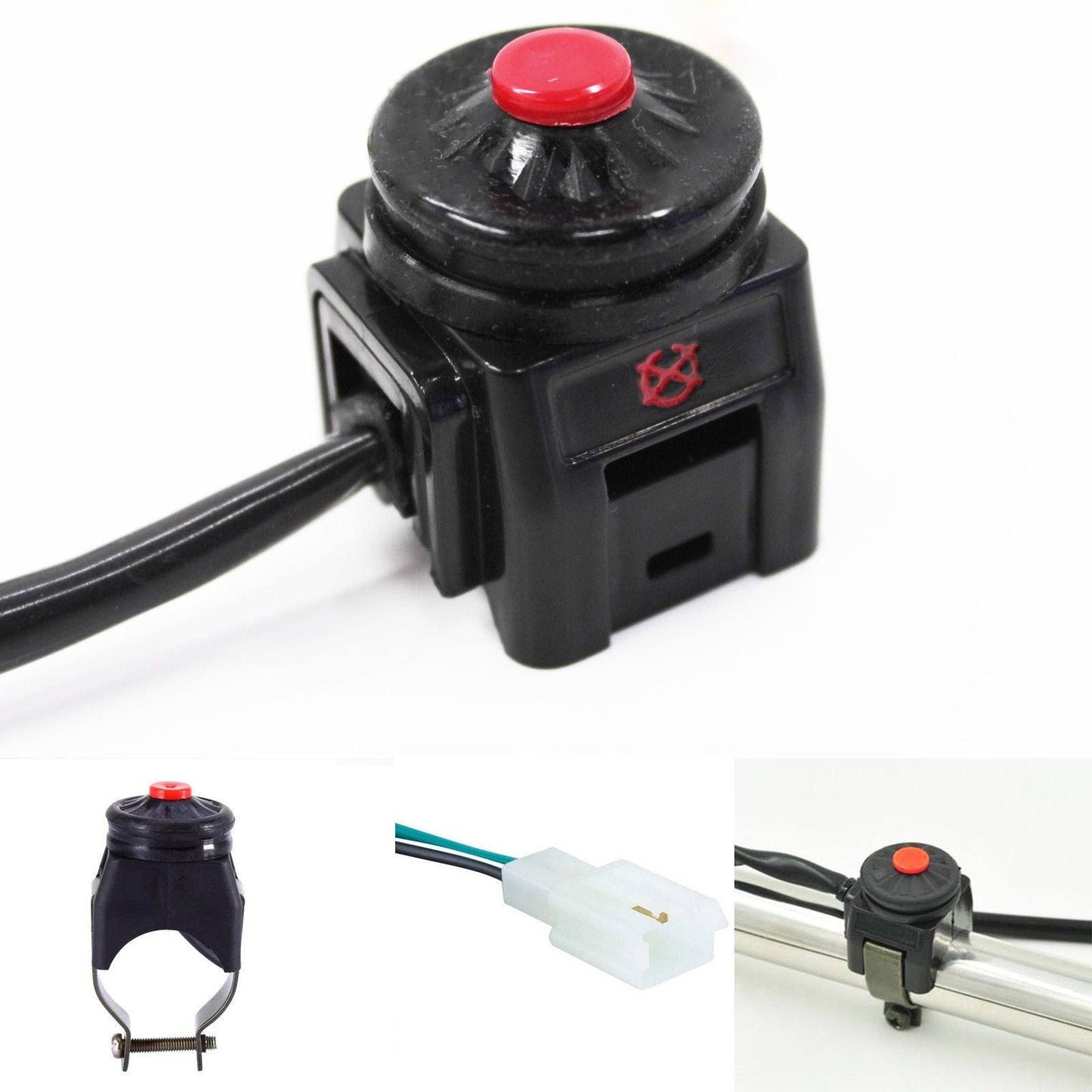 Universal Stop Start Kill Switch Button Dirt Bike Enduro Pit ATV Motorcycle AU - TDRMOTO