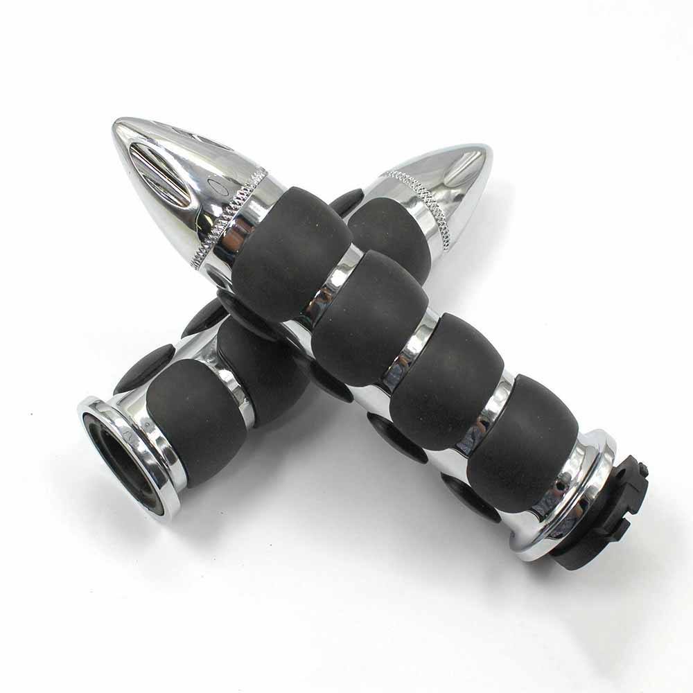 1" Universal Motorcycle Hand Grips + Throttle Boss - TDRMOTO