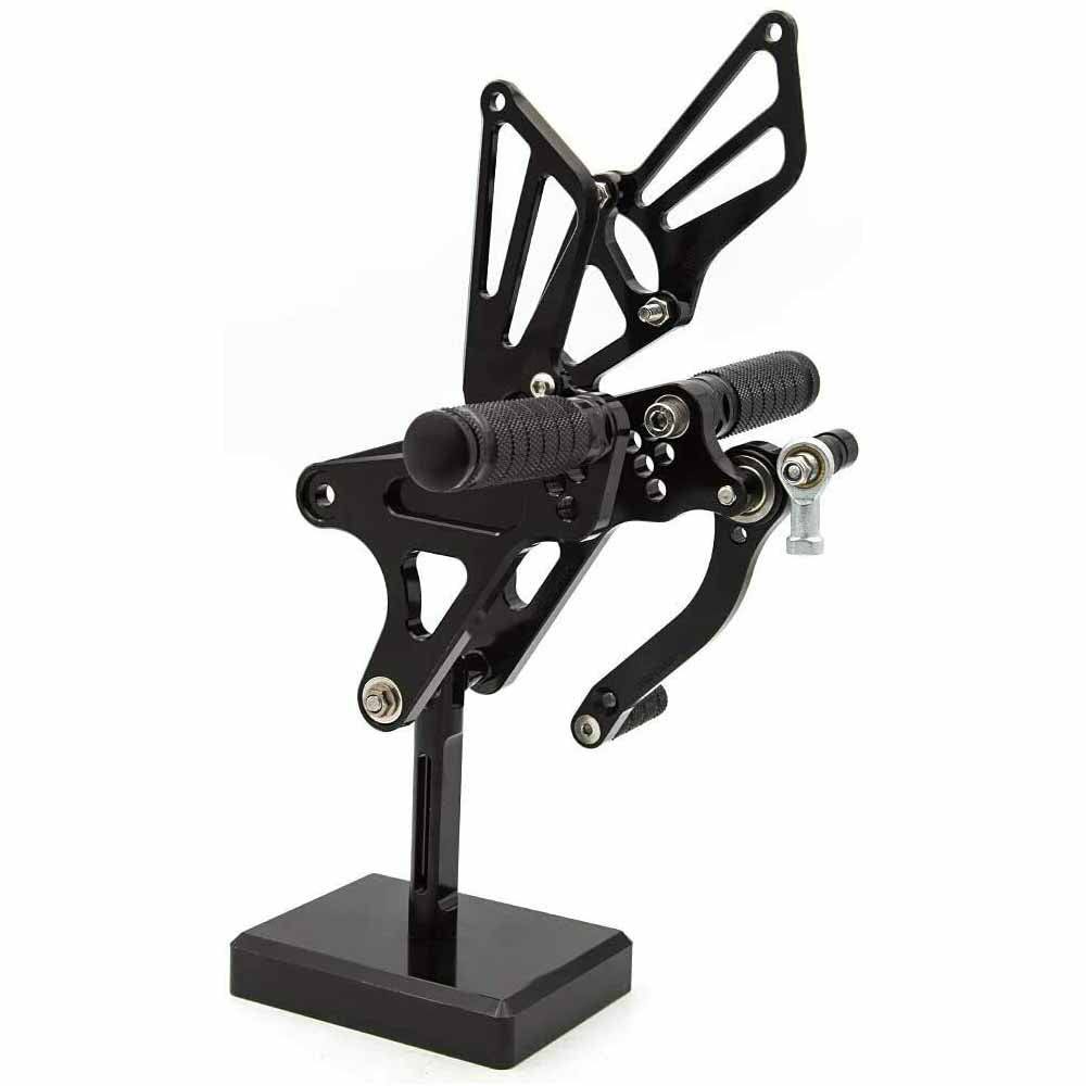 CNC Adjustable Rearset Foot Rest Pegs 4 Yamaha YZF R1 2009-2014 BLACK - TDRMOTO