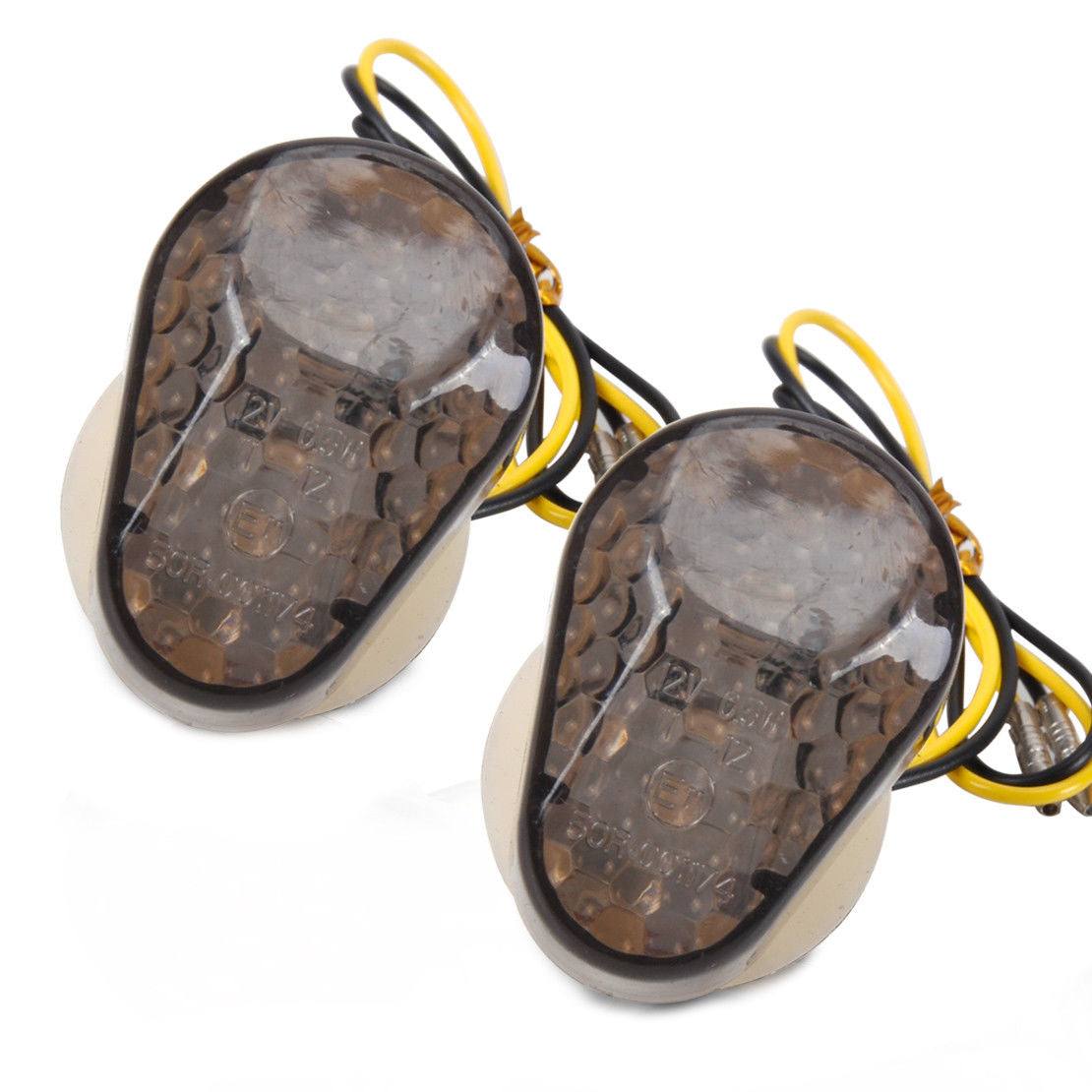 2X Flush Mount LED Turn Signal Light Indicators Blinker For Kawasaki Motorcycle - TDRMOTO