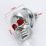 Black 3D Skull Motorcycle License Plate Frame Bolts Fastener Screws - 2pcs - TDRMOTO