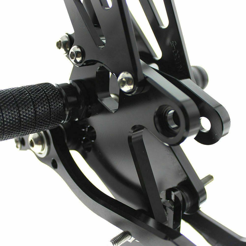 Black CNC Rearset Foot pegs Rear set Fits Kawasaki Ninja 250R 2008-2012 - TDRMOTO