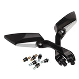 8mm 10mm Black Universal Fit Motorcycle Rear View Mirrors For Honda Yamaha Suzuki Kawasaki Hyosung - TDRMOTO