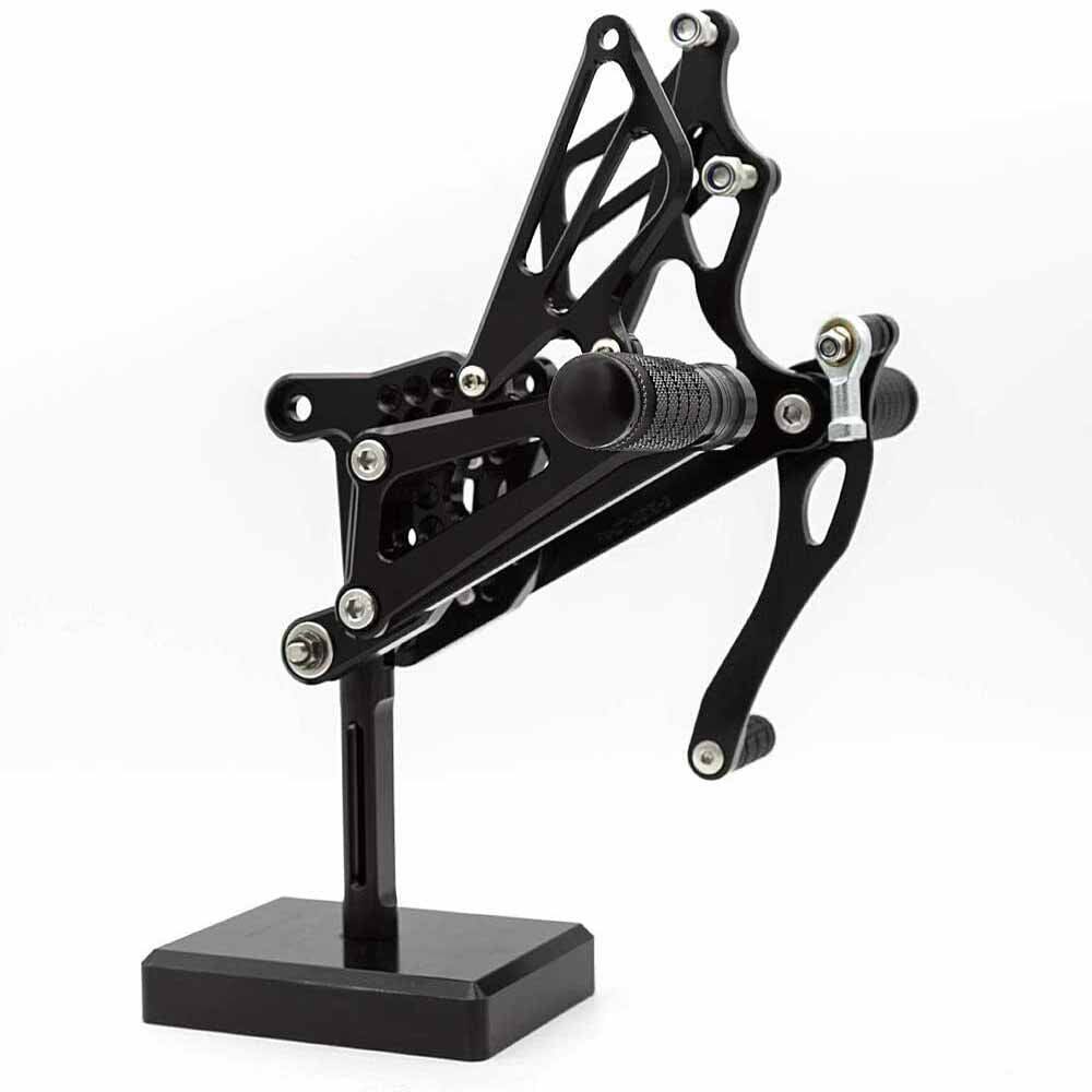Black Rearset Footpegs Footrest For Yamaha YZF R1 2007-2008 - TDRMOTO