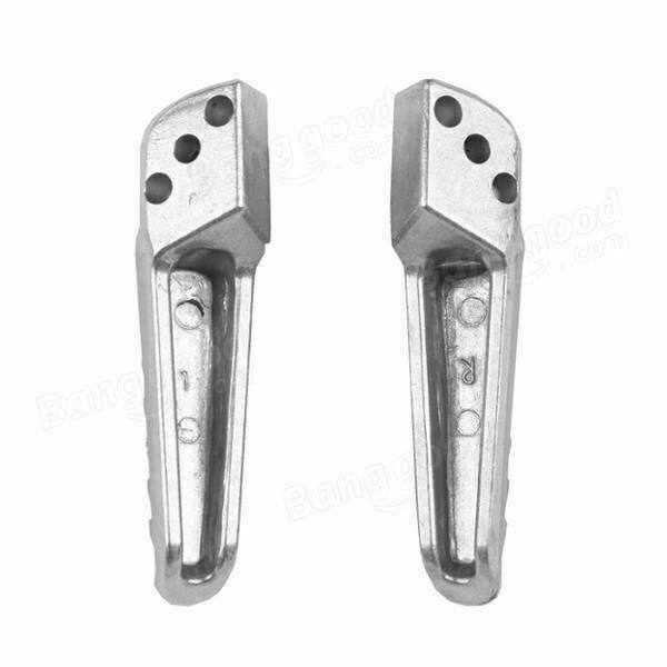 Silver Rear Foot Peg Footrest Footpeg for Kawasaki ZX636 ZX-6R ZX-9R ZX10R ZX12R - TDRMOTO