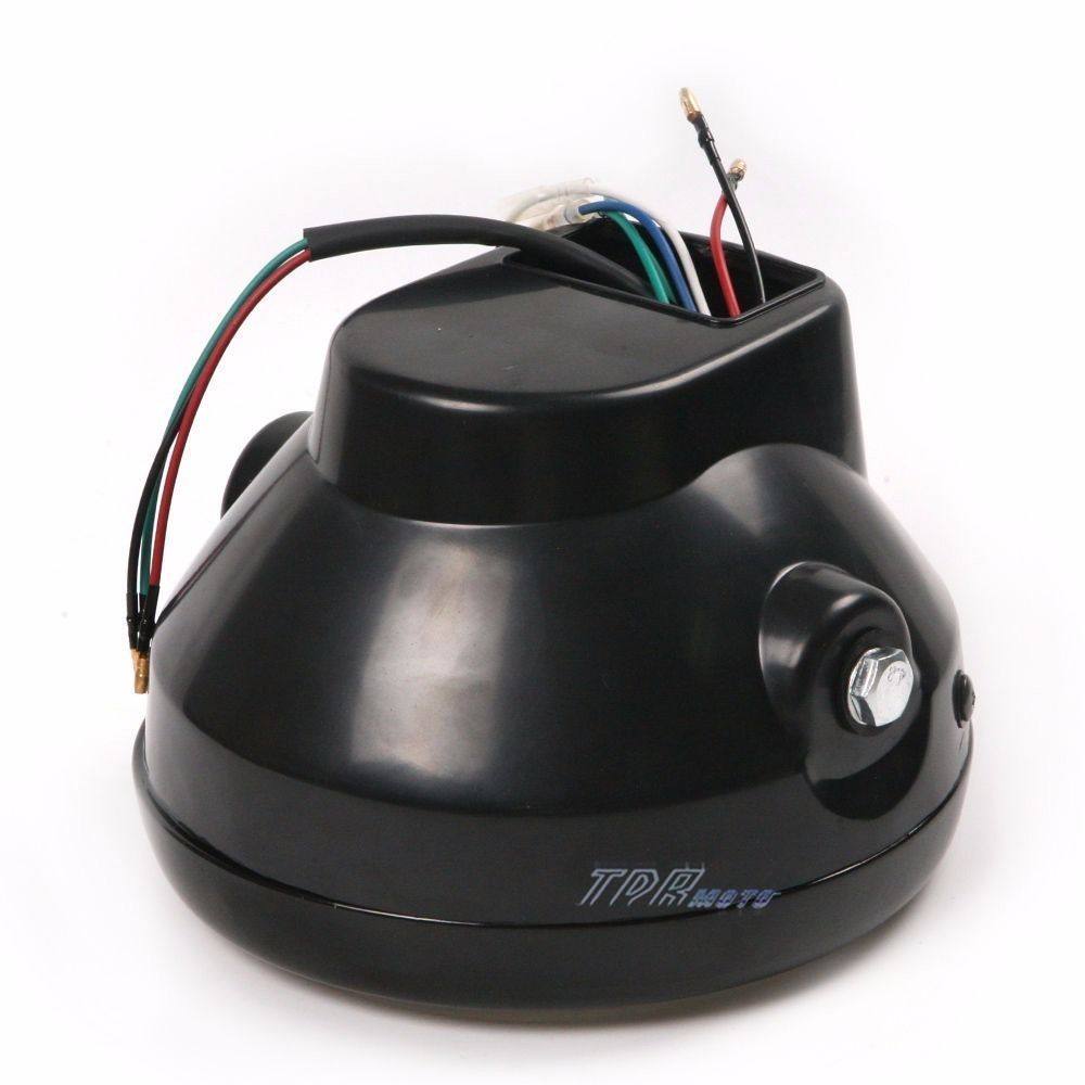 6.5" Motorcycle Headlight Amber LED Turn Signal Indicators For Harley Cafe Racer - TDRMOTO