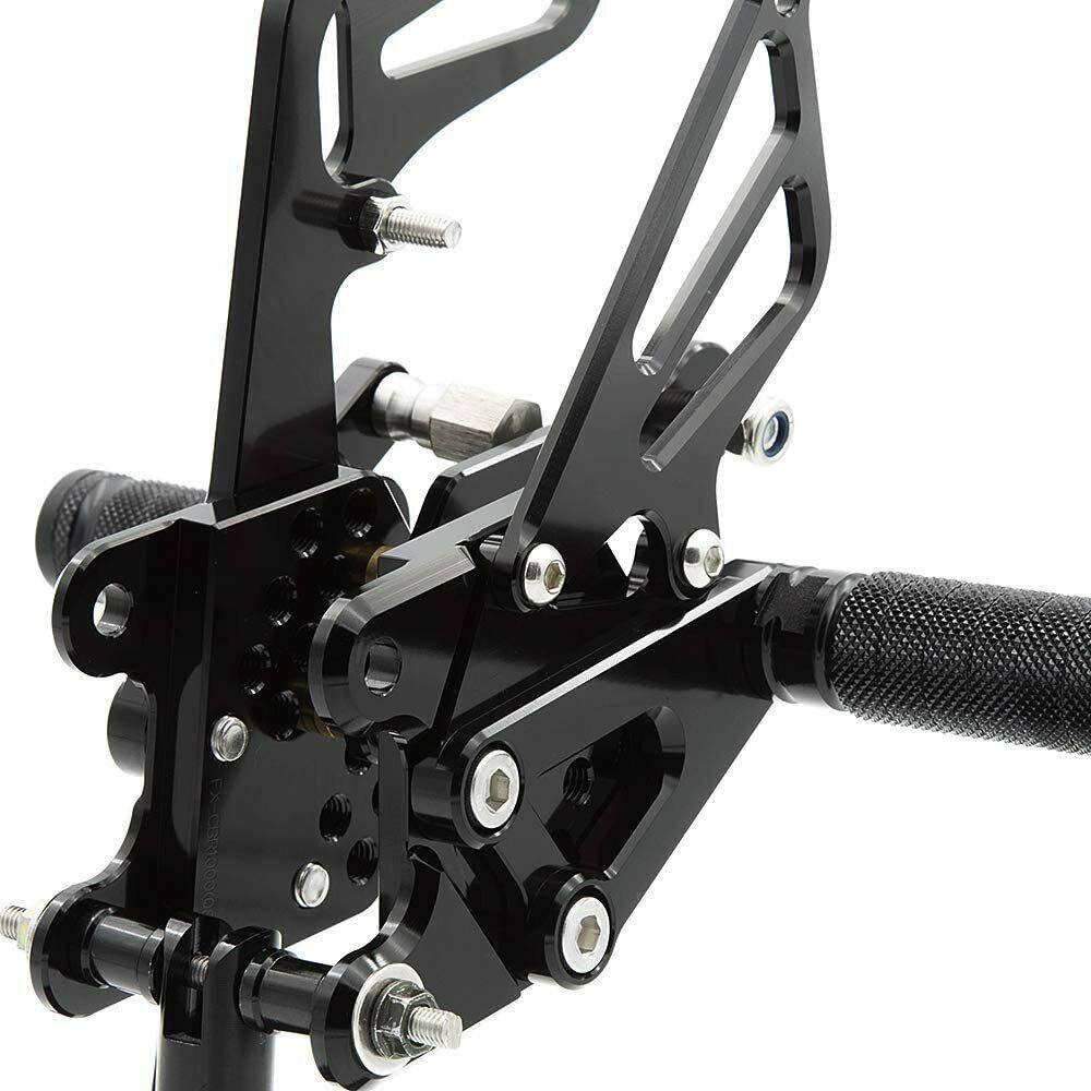 Rearset Rear Set Footpegs Fit 2008 - 2011 Honda CBR1000RR 08 09 10 11 Black - TDRMOTO
