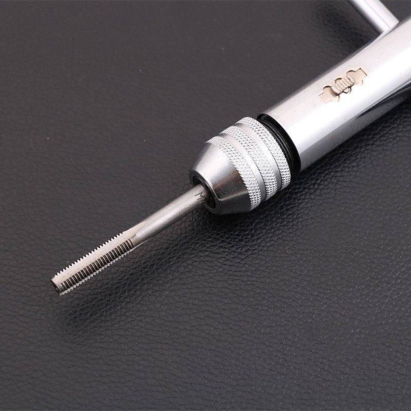 Tap And Die Reversible T Bar Handle Ratchet Wrench M5-M12 Holder set Kit - TDRMOTO