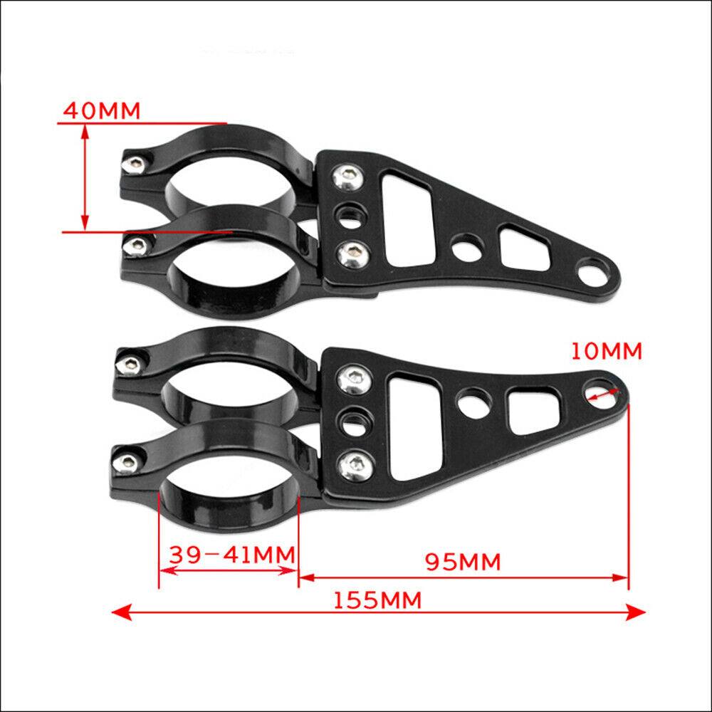 For 39mm 40mm 41mm Fork Tube Motorcycle Headlight Mount Bracket Head Lamp Clamp - TDRMOTO