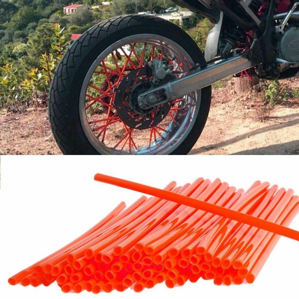 72Pcs Spoke Wrap Kit 4 BMX Mountain Bike Bicycle MTB Wraps Skins Covers AU - TDRMOTO