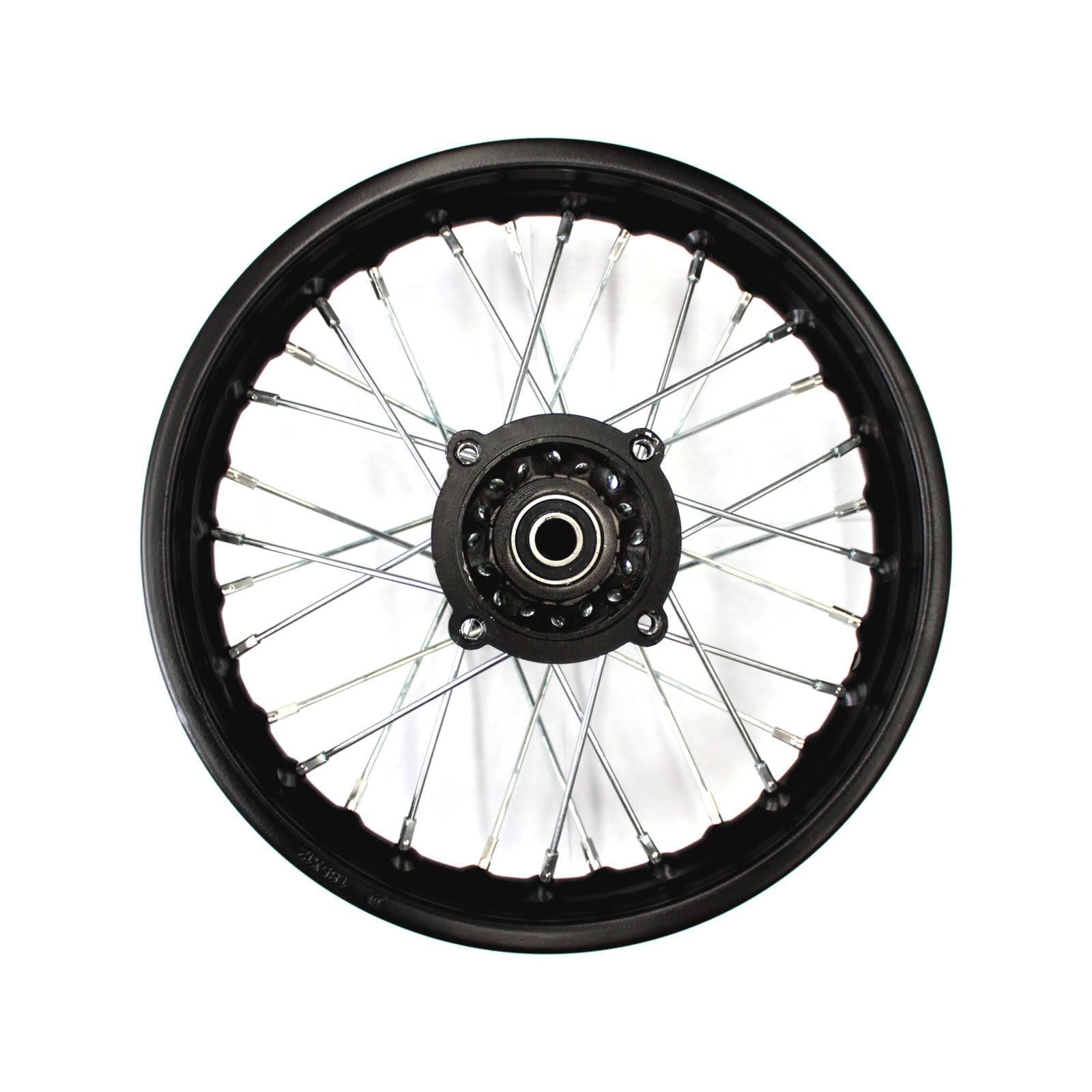 50cc/125cc 12 inch Rear rim Chinese Dirt bike pit bike 1.85 X 12 Rim 80/100-12 - TDRMOTO