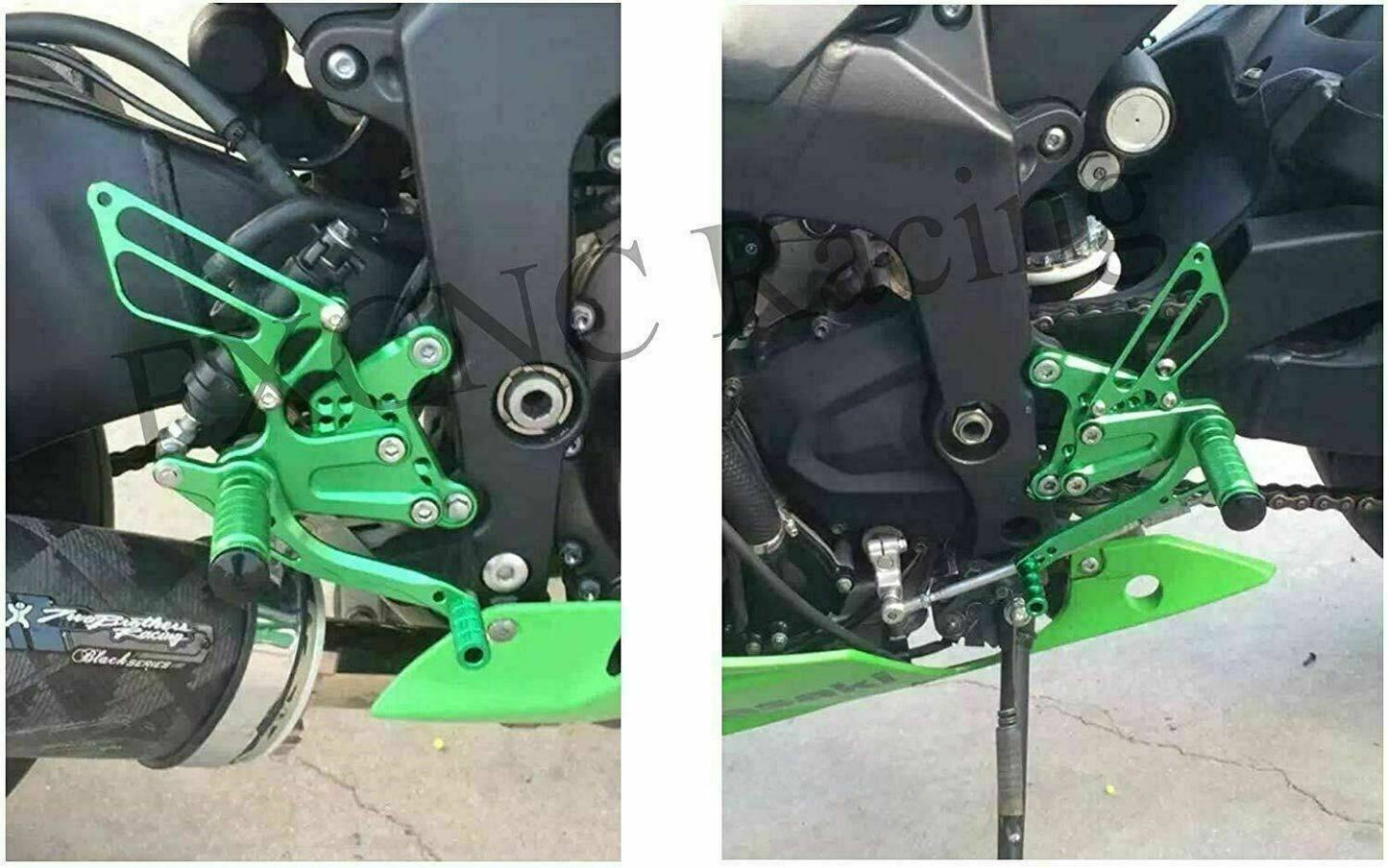 For Kawasaki Ninja ZX6R ZX636 2009 - 2014 ZX-6R Racing Rearset Footrest Footpeg - TDRMOTO