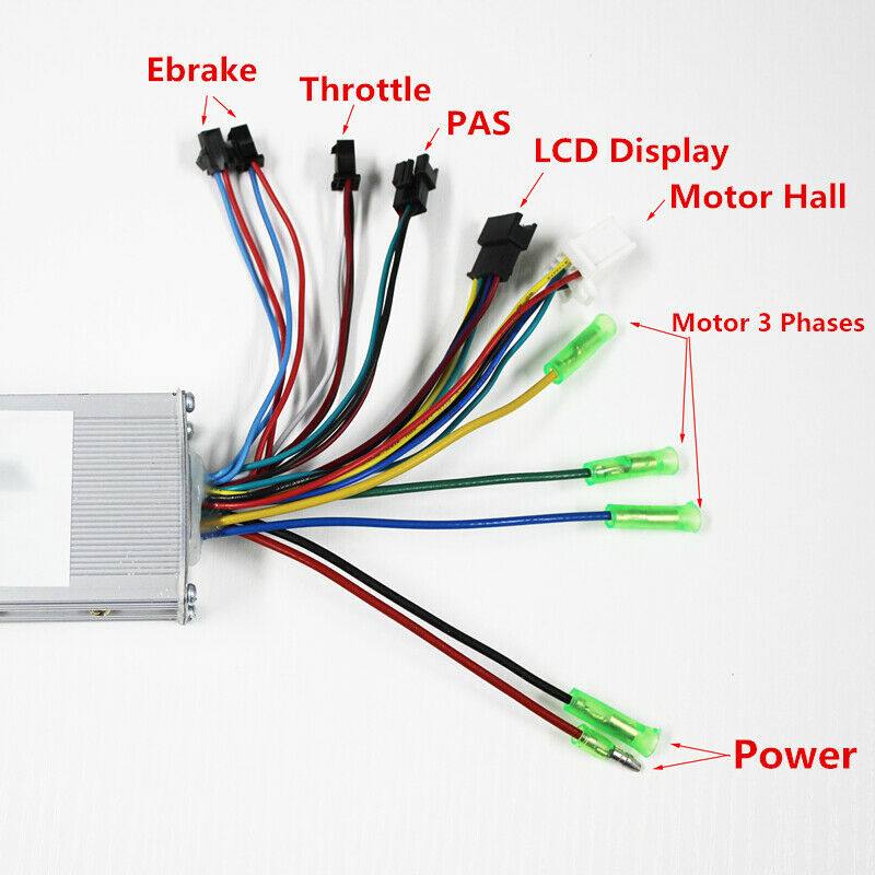 36V 500W Brushless Motor Controller for eBike Bicycle Scooter eBike - TDRMOTO