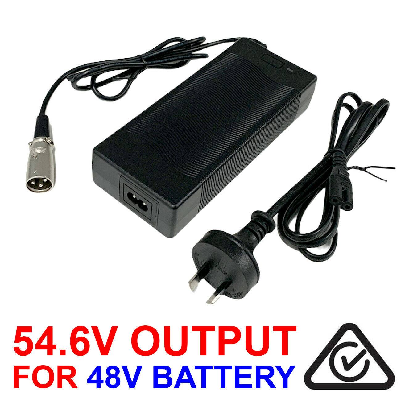 EBike 54.6V (Output) XLR Charger Plug for 48V Battery Electric Bike Scooter - TDRMOTO