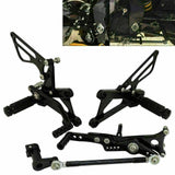 Black Rearset Foot Pegs Rear Set For Triumph DAYTONA 675/STREET TRIPLE 2006-2012 - TDRMOTO