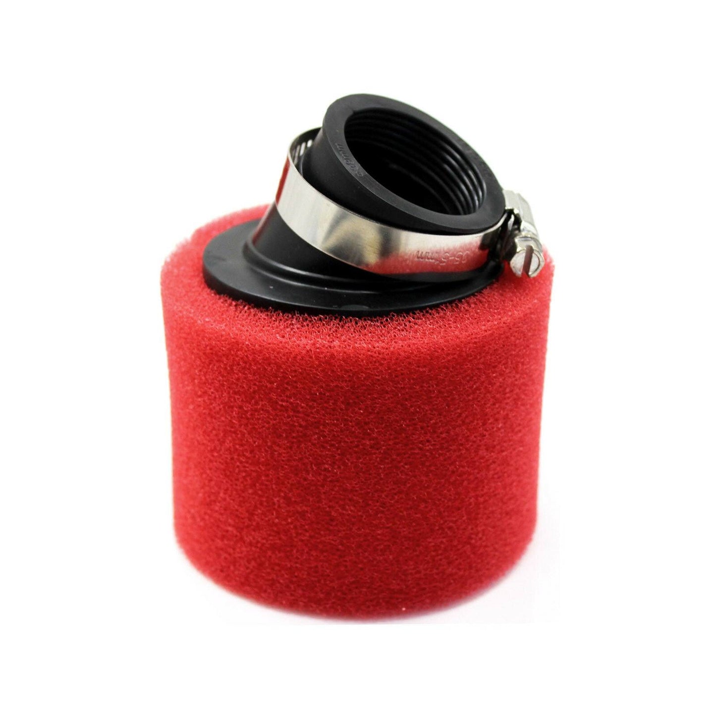 RED 41mm 42mm Bent Angled Foam Air Filter Pod 150cc PIT Quad Dirt Bike ATV Buggy - TDRMOTO
