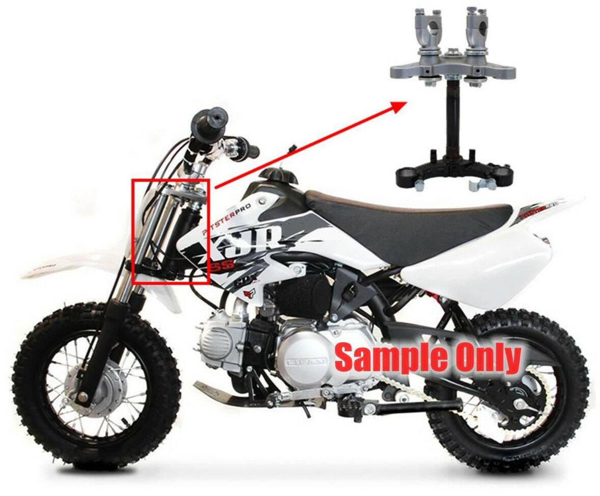 50cc 70cc Mini Dirt Bike Triple Tree Set Handlebar Riser Clamps Binocular Forks - TDRMOTO