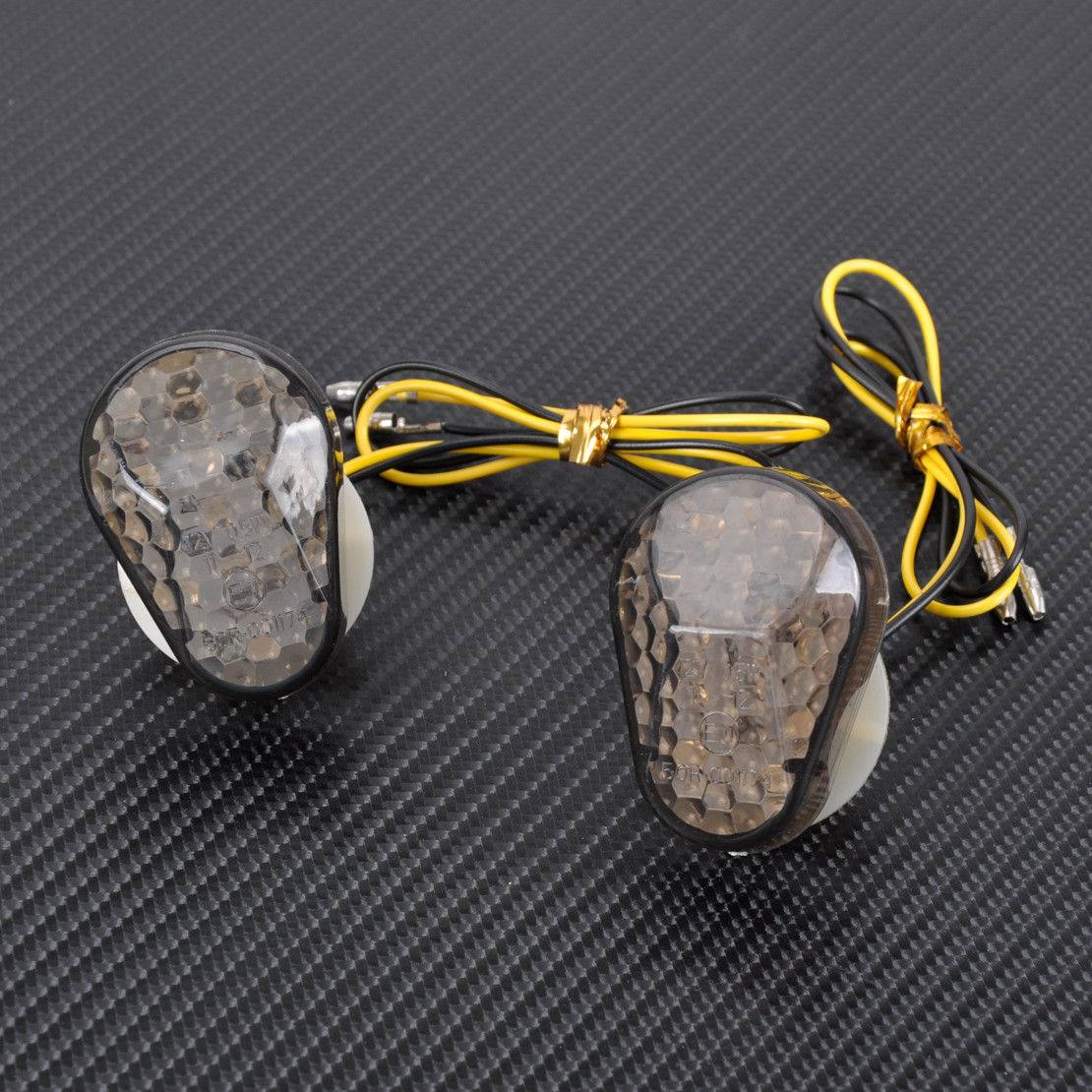 2X Flush Mount LED Turn Signal Light Indicators Blinker For Kawasaki Motorcycle - TDRMOTO