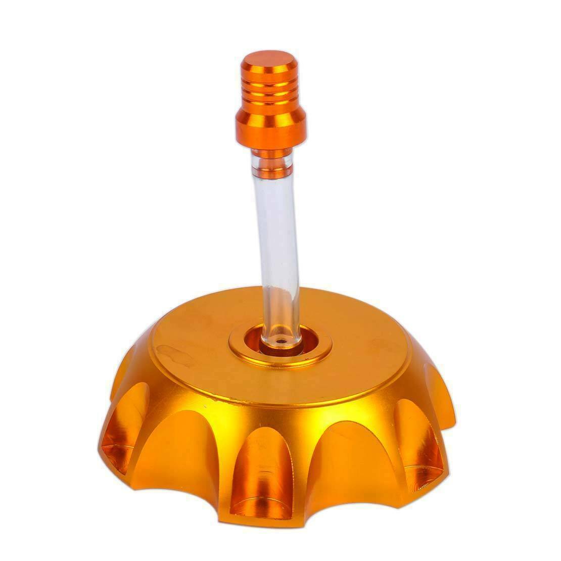 Gold Billet Alloy Gas Fuel Tank Cap Breather for 90 110 125cc Pit Pro Dirt Bike - TDRMOTO