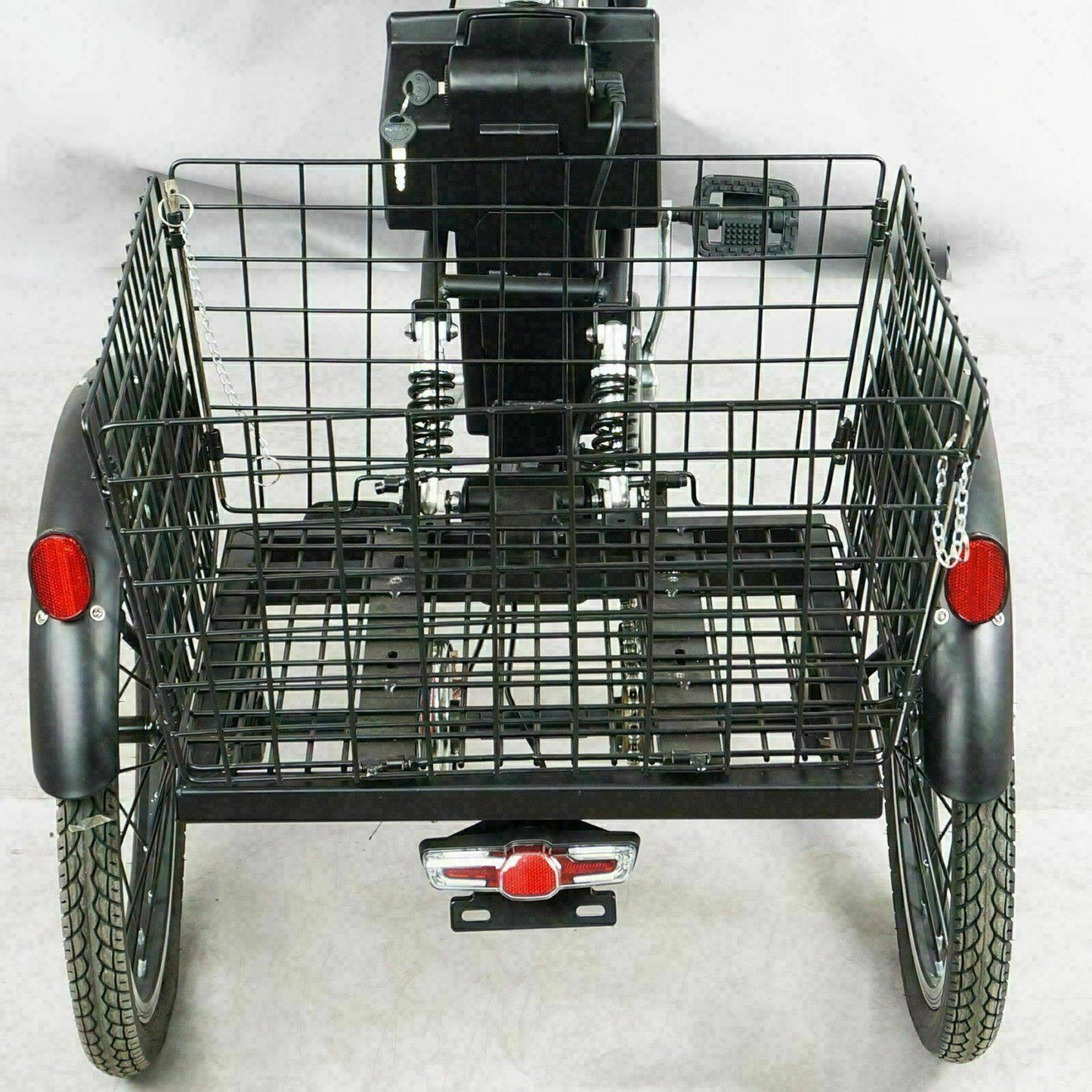 TDR Black Electric Tricycle 48V 250W 10AH with Basket - TDRMOTO