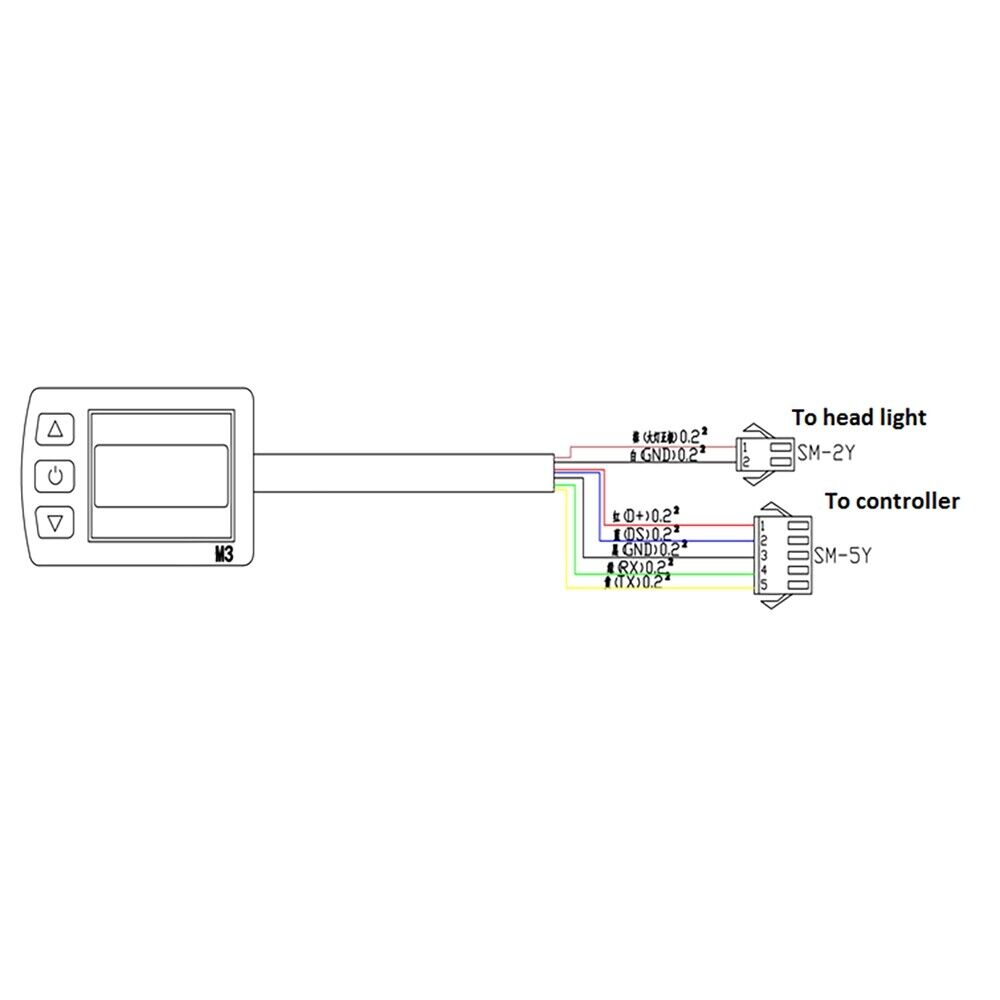36V OMT3 Speedometer Odometer LCD Digital Control Panel/Display Meter For Electric Ebike Scooter
