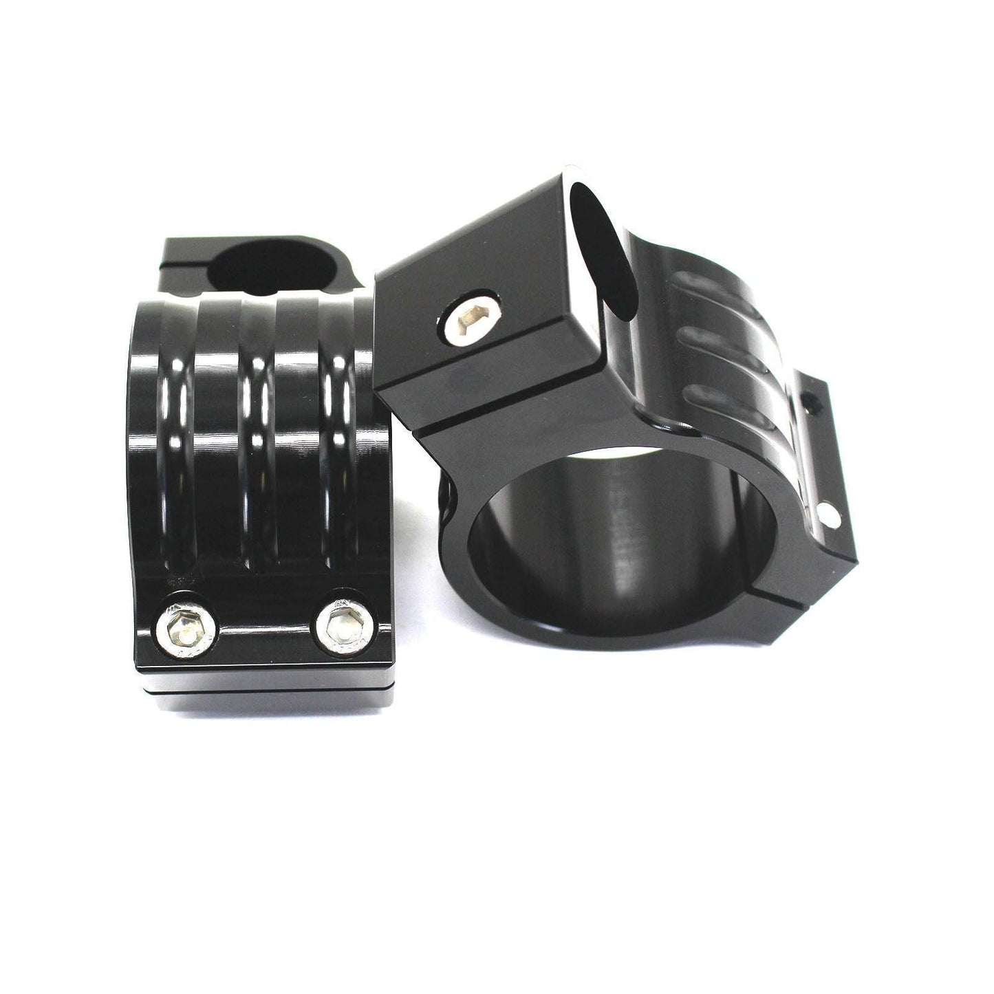 Black 41mm Clip Ons Fork Handle Bars Handlebars CNC Motorcycle Universal Honda - TDRMOTO