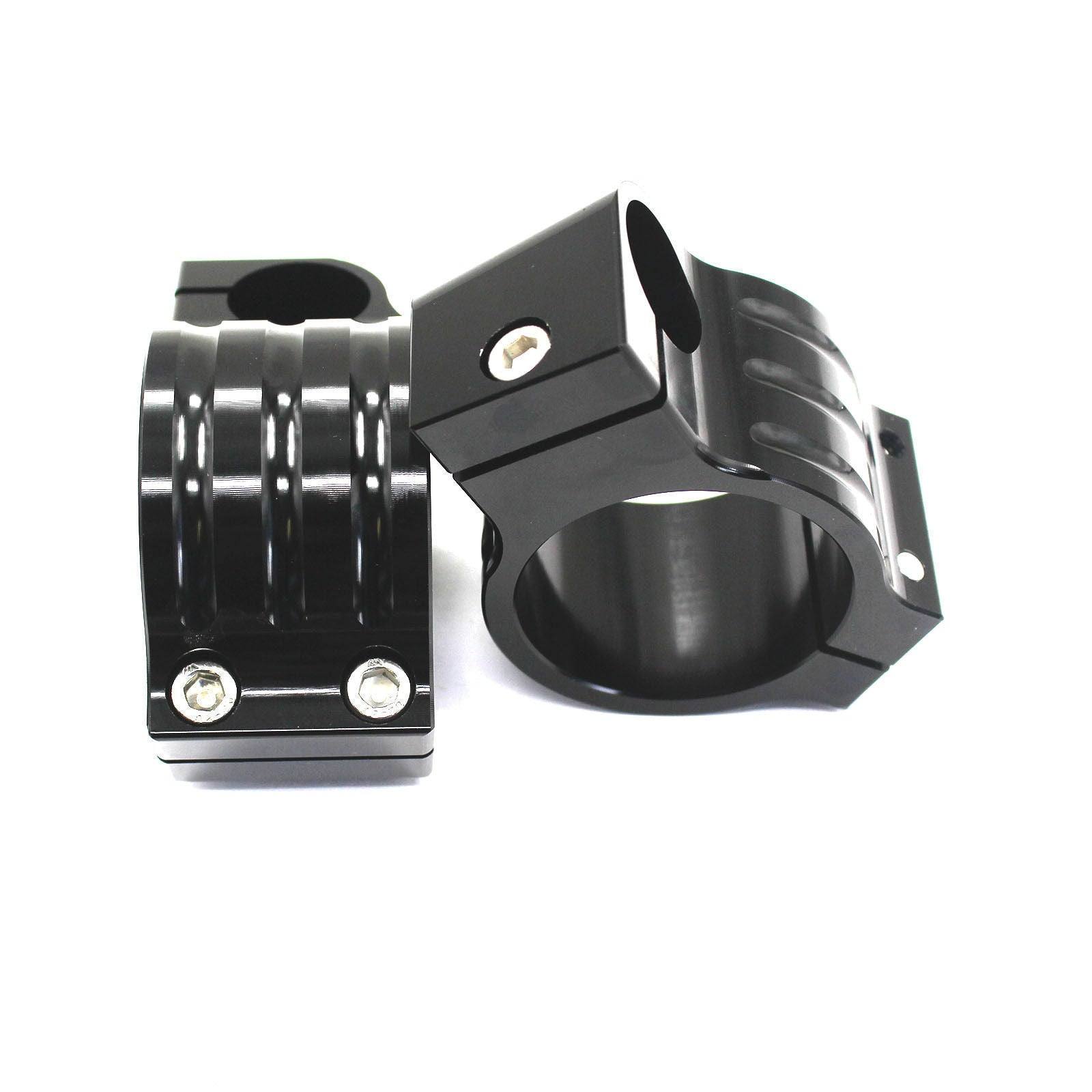 Black 41mm Clip Ons Fork Handle Bars Handlebars CNC Motorcycle Universal Honda - TDRMOTO