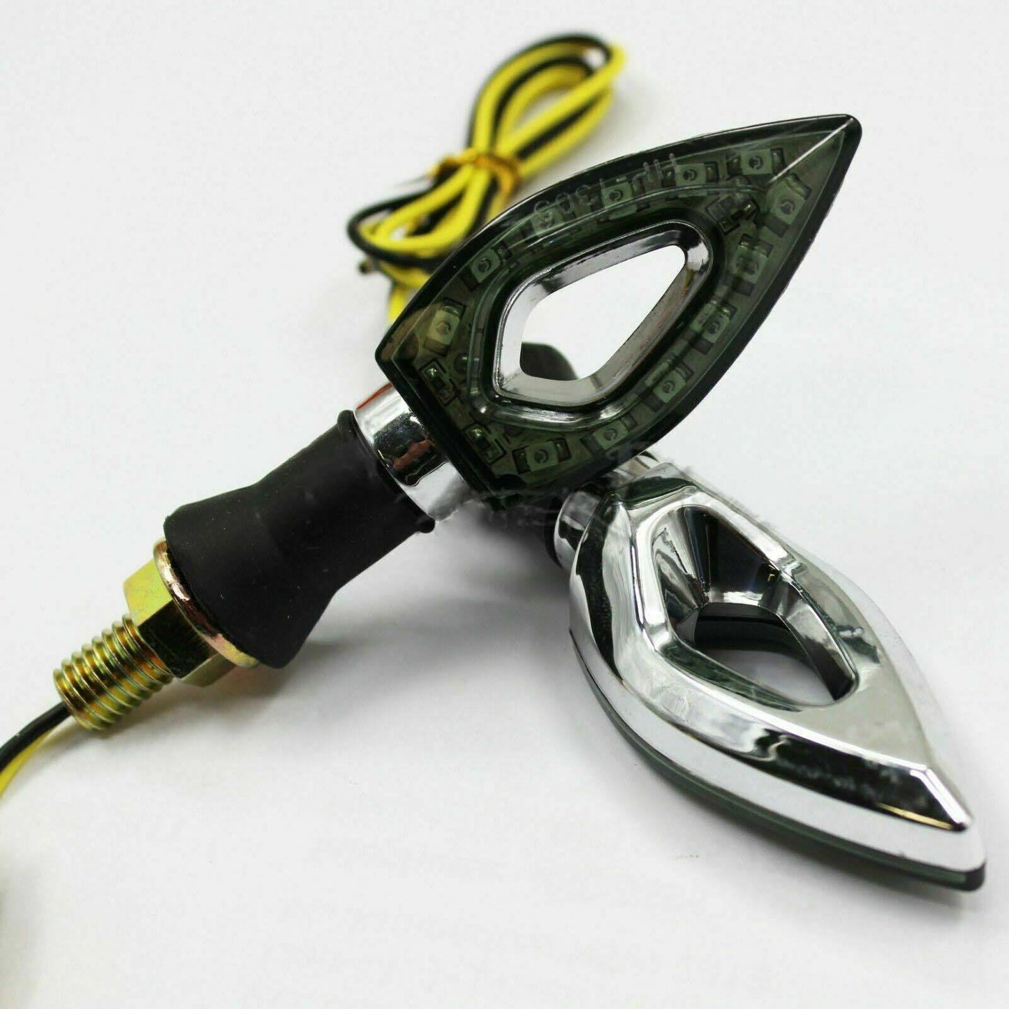 4x Mini LED Indicators Motorcycle Motorbike LED Blinkers For Yamaha Honda Suzuki - TDRMOTO