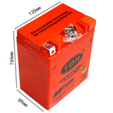 YB14L-A2 YTX14AHL-BS 12N14-3A 12V 14Ah Gel Battery For Motorcycle Quad ATV Dirt Pit Bike - TDRMOTO