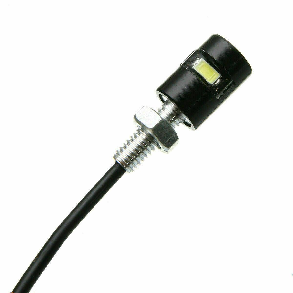 2 x LED License Number Plate Light Screw Bolt Bulbs SMD For Car Motorcycle WHITE - TDRMOTO