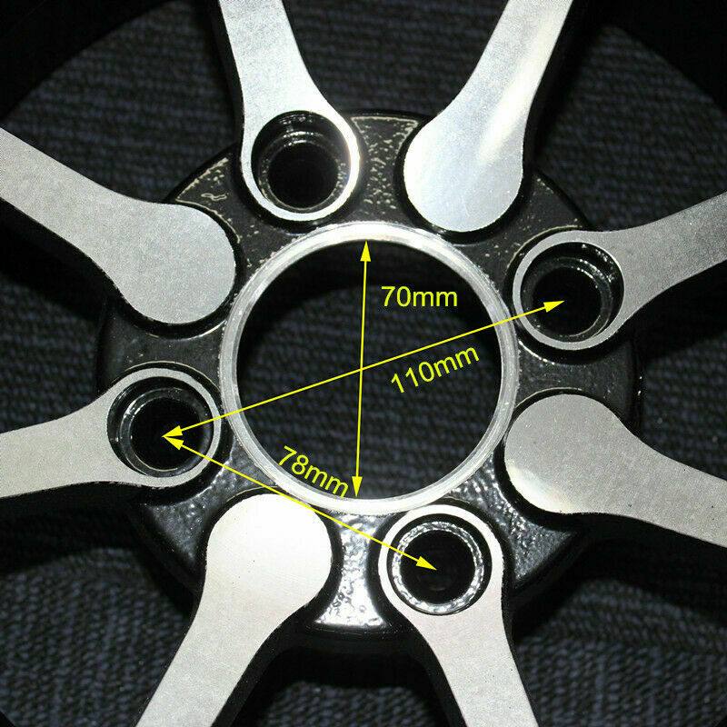 25X10-12" Front Alloy Wheel Rim Tyre Tire For Quad Dirt Bike ATV Buggy - TDRMOTO