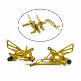 Gold CNC Rearset Footrest Rear set Foot peg For Yamaha YZF R6 06-14 12 13 14 - TDRMOTO