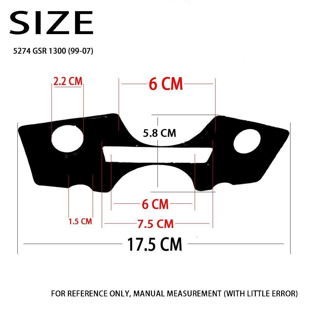 1 PCS Decal Pad Triple Tree Top Clamp Upper Front End Suzuki GSXR1300 1999-2007 - TDRMOTO