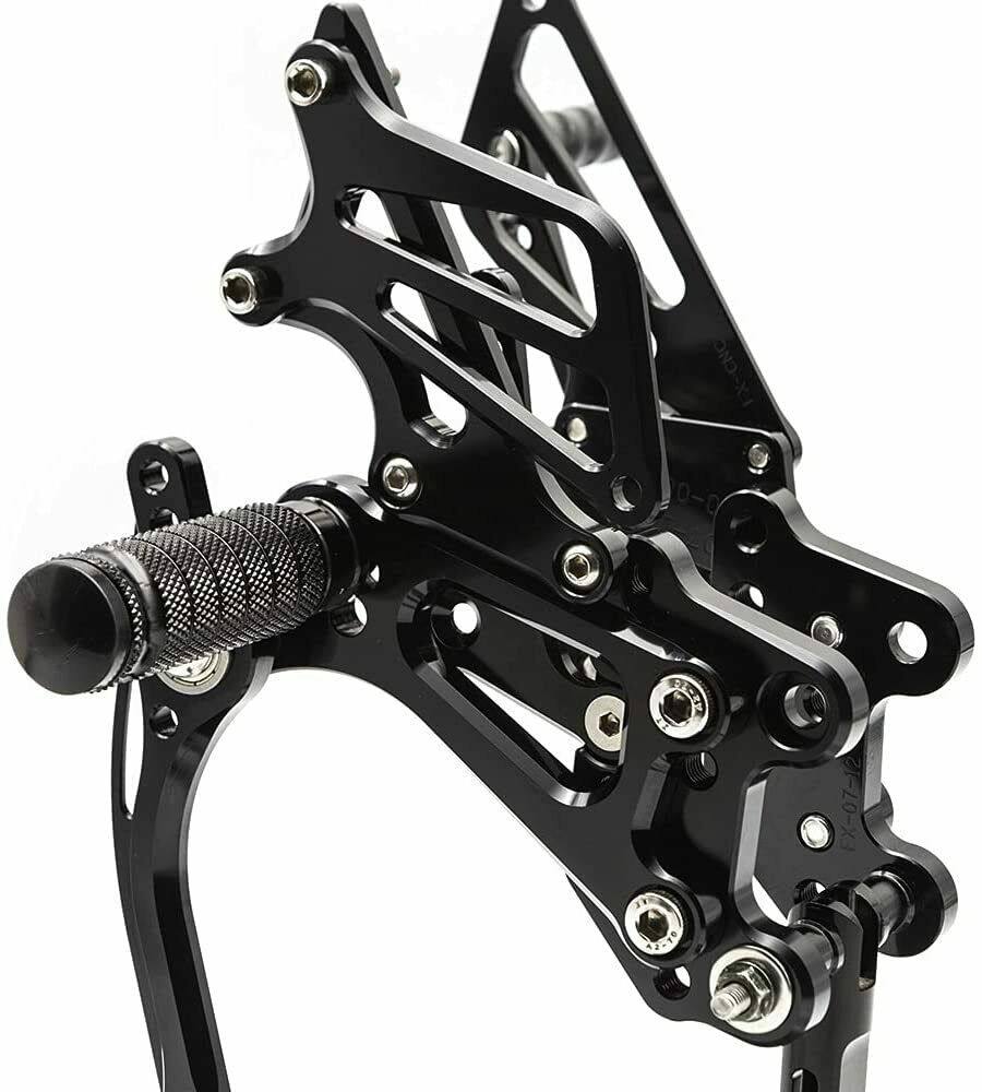 Black Rearset Foot pegs Rear set For Honda CBR 600 RR 2007-2008 07 08 - TDRMOTO