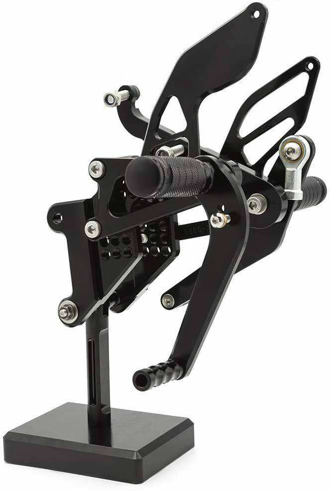 Adjustable Rearset Foot Rest Peg Rear Set Black For 2003 2004 2005 YAMAHA YZF R6 - TDRMOTO