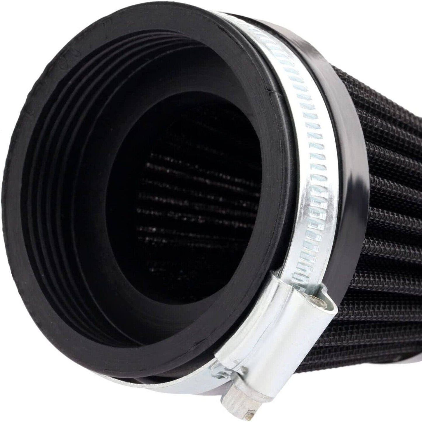 60mm Air Intake Filter Cleaner Pod Washable Black For Harley Motor Scooter ATV - TDRMOTO