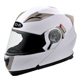 TDR White Motorcycle Helmet Adult ECE 22.06 - TDRMOTO