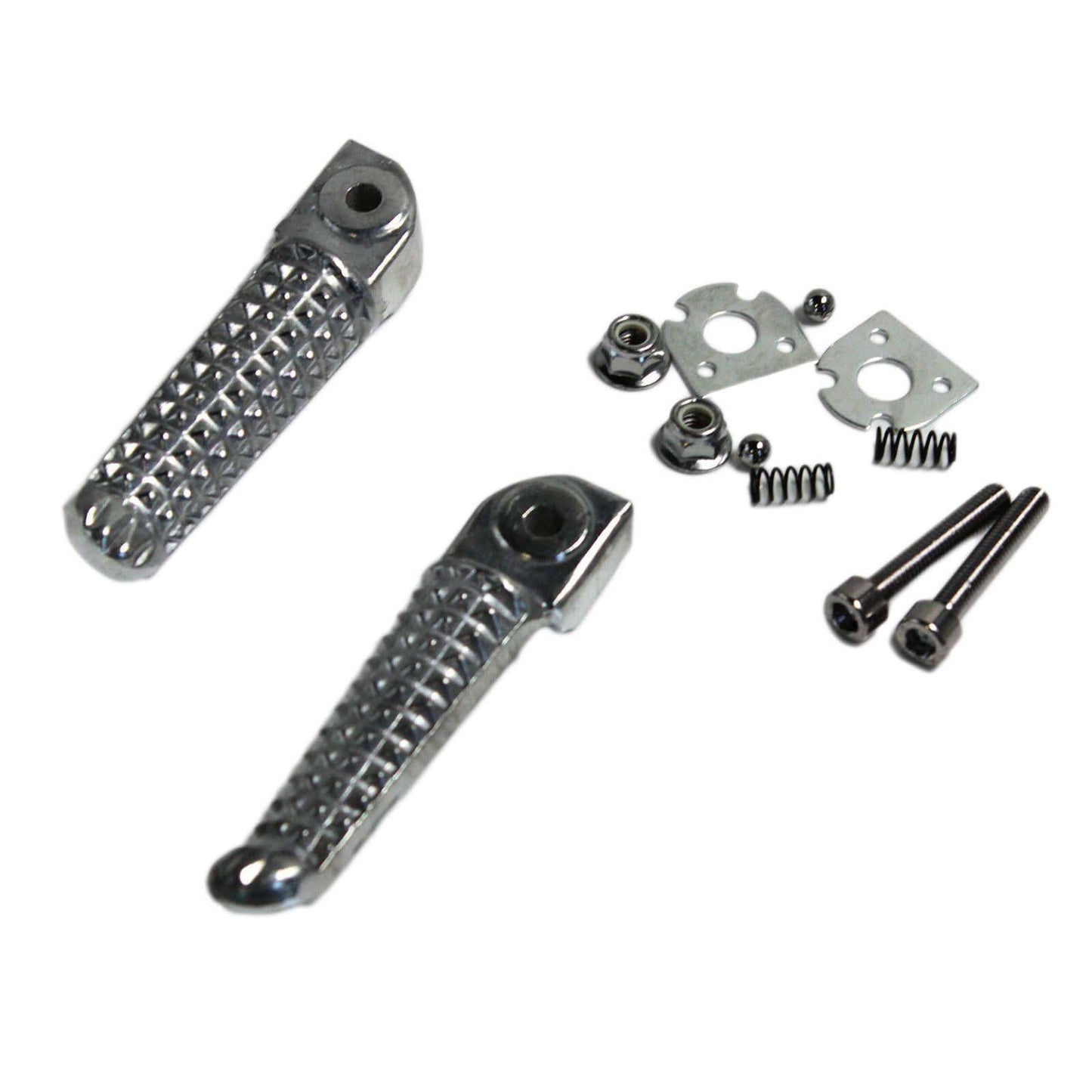 Silver Rear Footrest FootPegs FootPeg For Yamaha YZF-R6 YZF R6 2002 2003 2004 - TDRMOTO