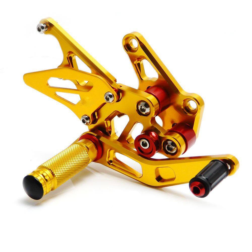 Gold Rearset Footrest For Suzuki GSXR 1300 2008 - 2017 Footpeg 09 10 11 12 13 - TDRMOTO