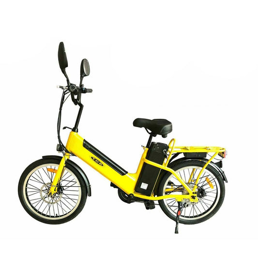 TDR Yellow Cargo Electric Bike 22" 48V 250W Dual Battery Long Range - TDRMOTO