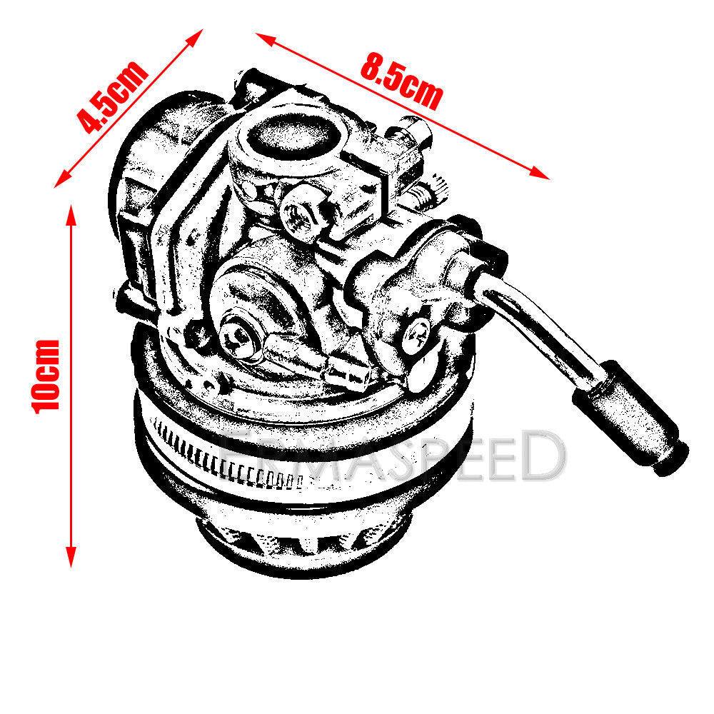HP Racing Carby Carburetor 49cc 70cc 80cc Moped Motorised Motorized Push Bike - TDRMOTO