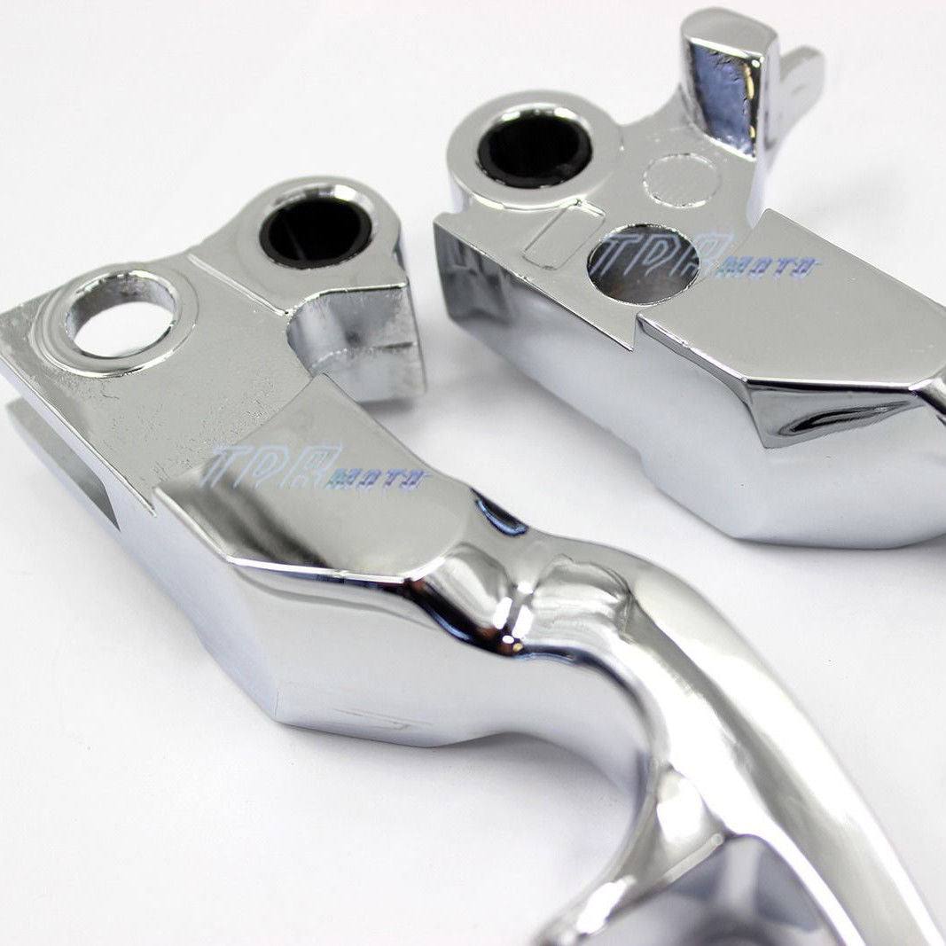 Chrome Front Brake Clutch Levers For Harley Davidson Sportster Softail Heritage - TDRMOTO