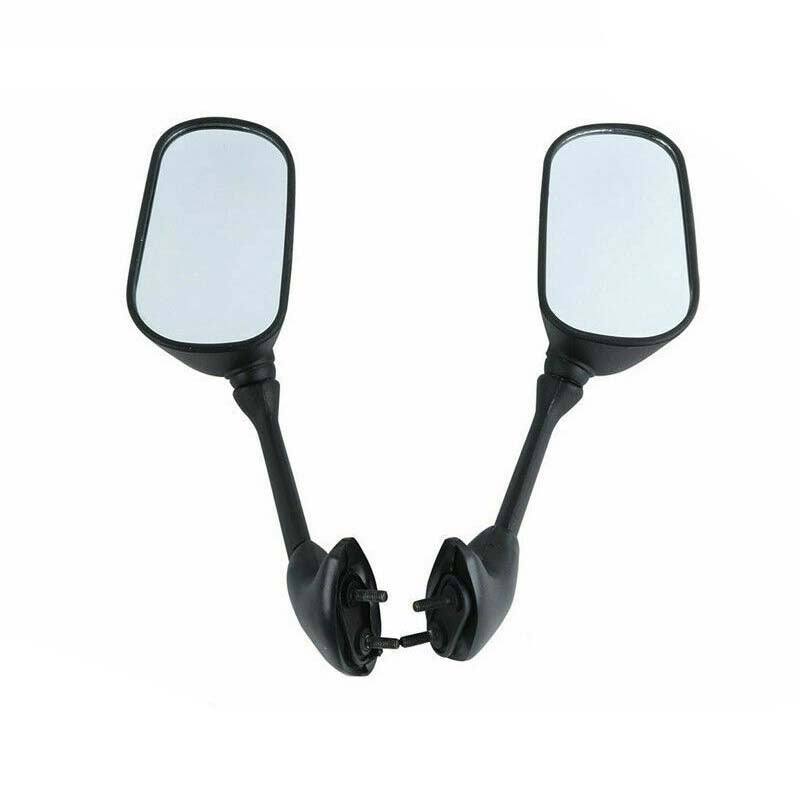 Pair Motor Racing Rearview Side Mirrors For Yamaha YZF R1 2002 2003 Black - TDRMOTO