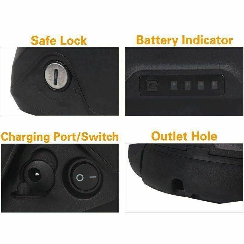 48V 15Ah Li-ion Lithium Battery Pack W/BMS for Motor 500W 750W 1000W E-bike - TDRMOTO