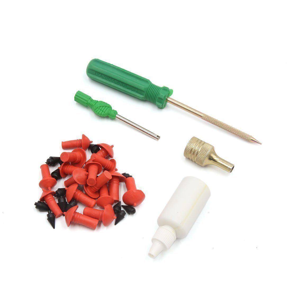 Car Motor Tire Plugger Tubeless Tyre Wheel Repair Kit w/Plug Rubber Plugging - TDRMOTO