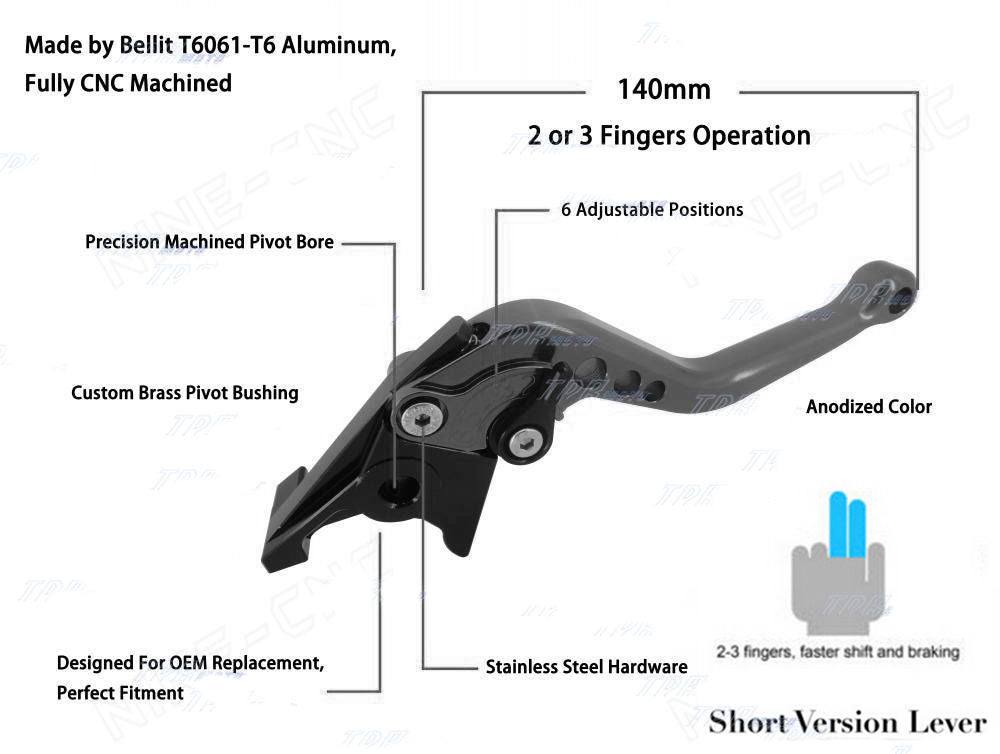 Brake Clutch Lever For Suzuki GSXR1000 2009-2012 GSXR600/GSXR700 2011-2012 - TDRMOTO